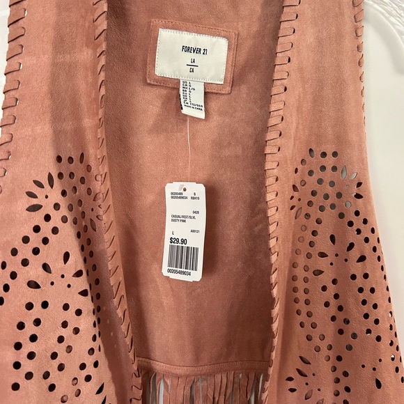 Festival country boho eyelet fringe vest - Picture 4 of 5